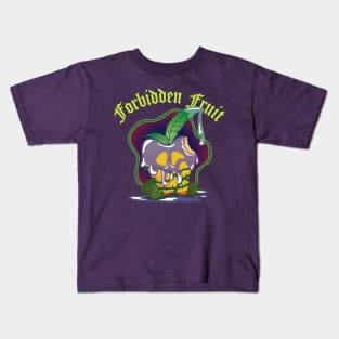 Forbidden Fruit (Yellow apple) Kids T-Shirt